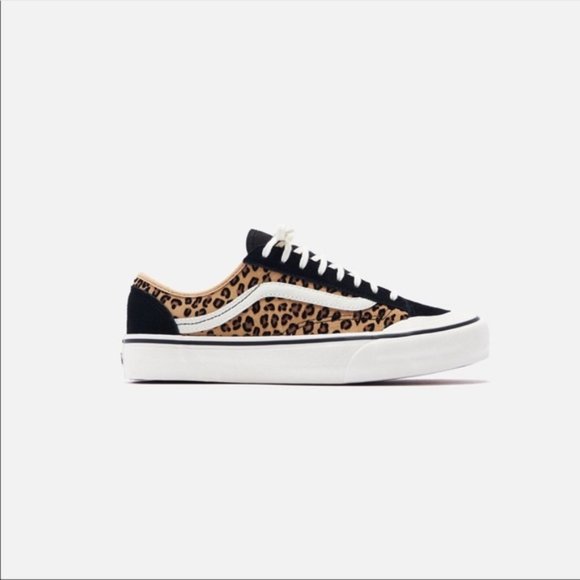 Vans Deacon Leopard Print Low Top Sneakers Size 6 - Picture 6 of 6
